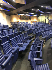 Restoring leather seats in the BT Centre Main Auditorium