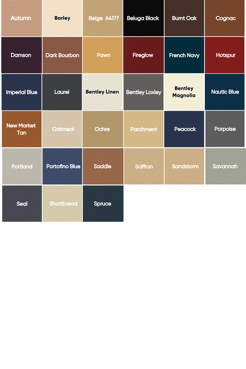 Bentley custom mix samples