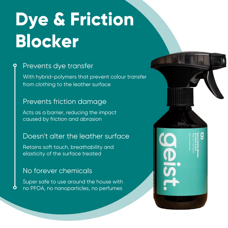 Dye & Friction Blocker for Leather & Vinyl | 500 ml / 16.75 fl.oz
