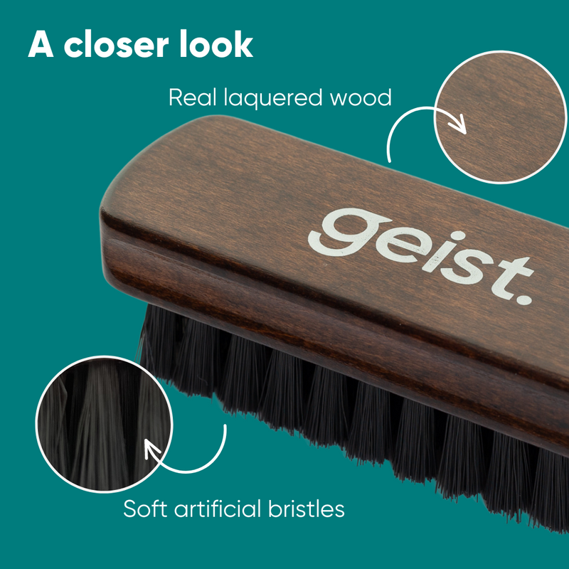 Brosse de nettoyage pour cuir et textile