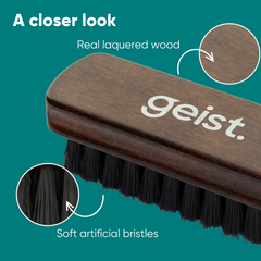 Brosse de nettoyage pour cuir et textile