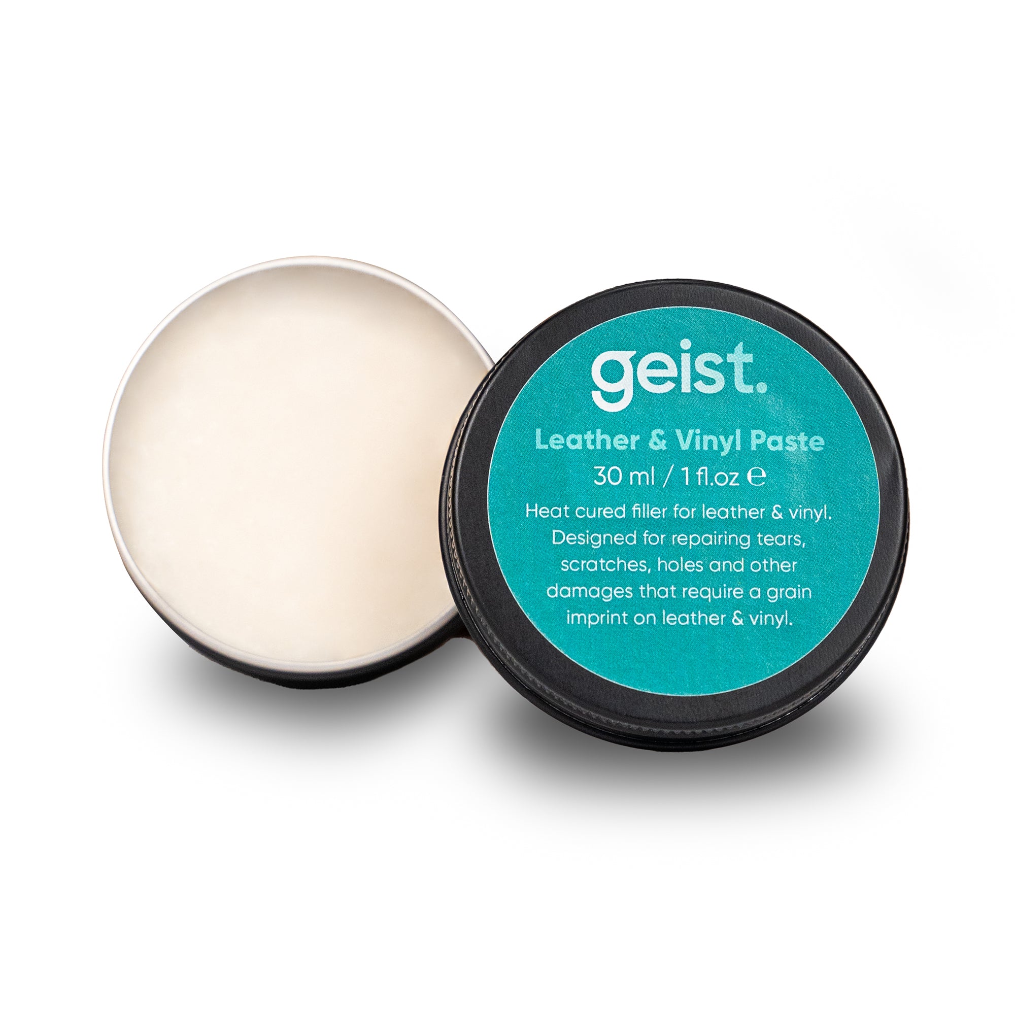 Geist. Leather & Vinyl Paste, Heat cured filler for leather & vinyl